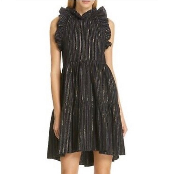 Ulla Johnson Denim Talitha Dress, Size 4, Worn Once - Picture 1 of 6